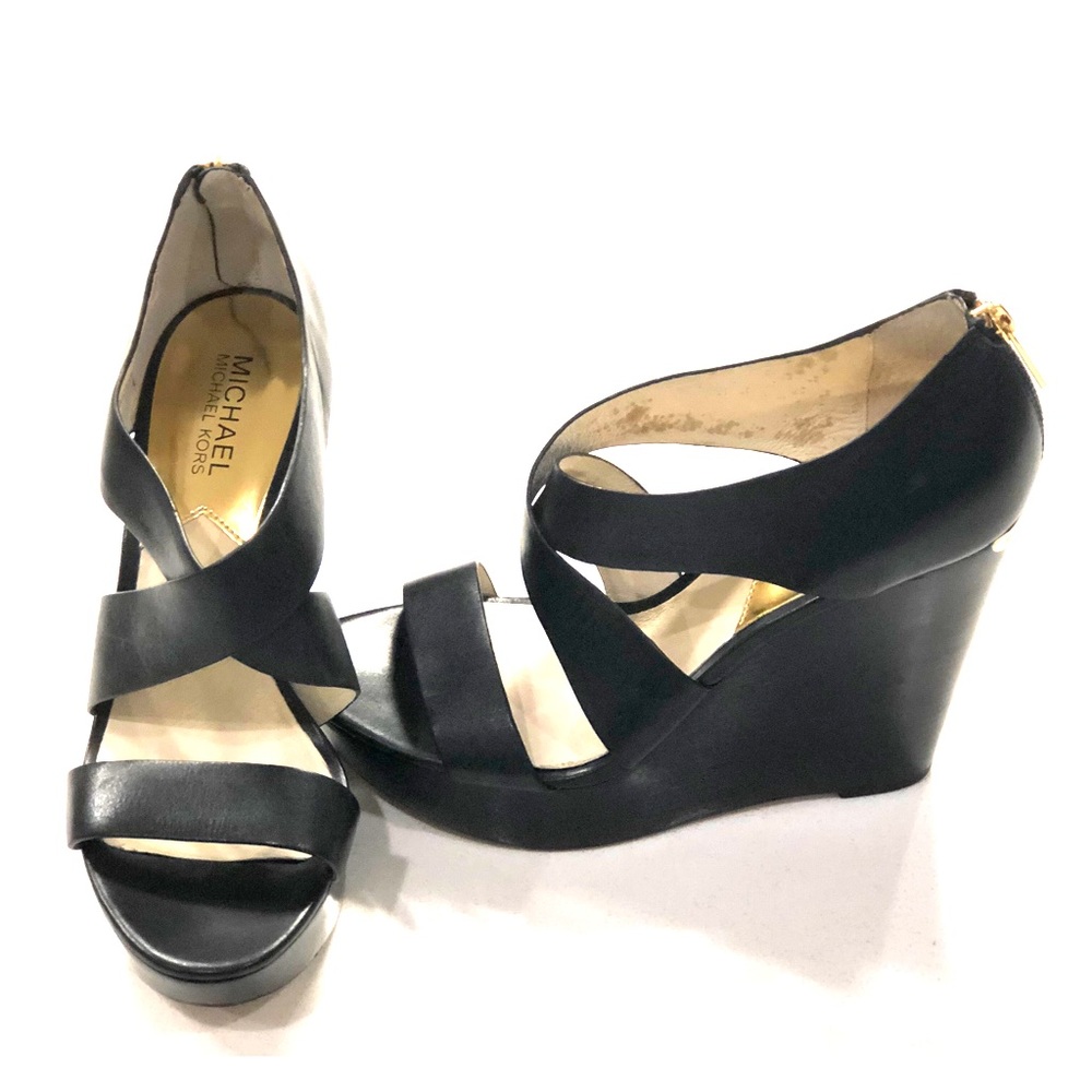 Michael Kors elana stack platform shoes